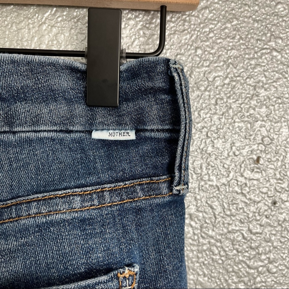 MOTHER Looker Ankle Step Fray Jeans in CAN'T LEAVE IT ALONE SIZE 26 - Picture 10 of 14